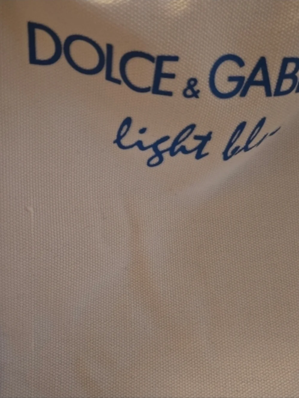 Dolce & Gabbana White and Blue Canvas Duffel with Blue Trim NWT Wekender Bag